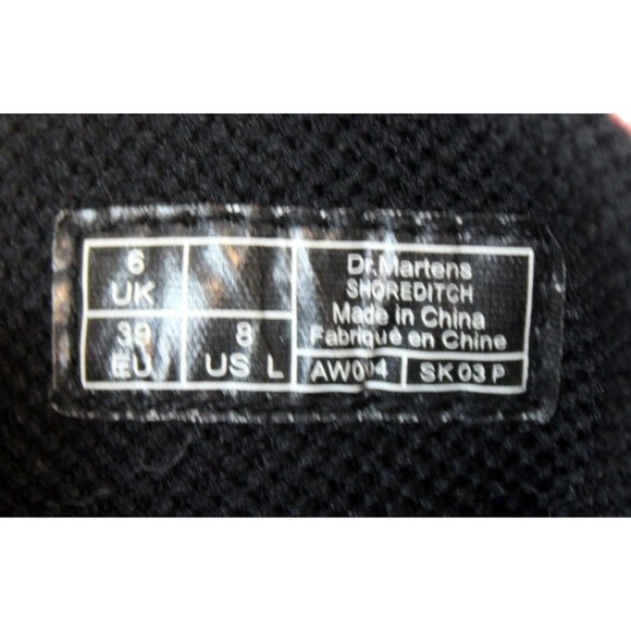 Dr  Doc Martens Womens Canvas Hi Tops sz 8 Shoreditch Cherry Red Shoes Air Wair - Picture 10 of 10